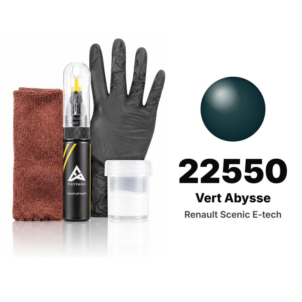 Touch-up paint for Renault Scenic E-Tech 22550 Vert Abysse, Complete kit