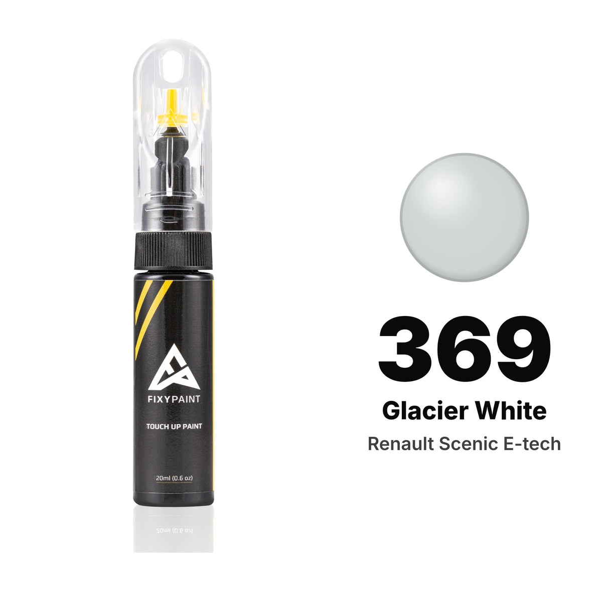 Touch-up paint for Renault Scenic E-Tech 369 Glacier White, Basic kit