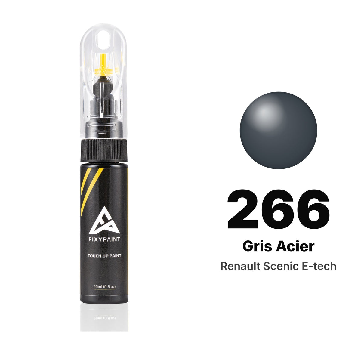 Renault Scenic E-tech 266 Gris Acier touch-up paint, Basic kit