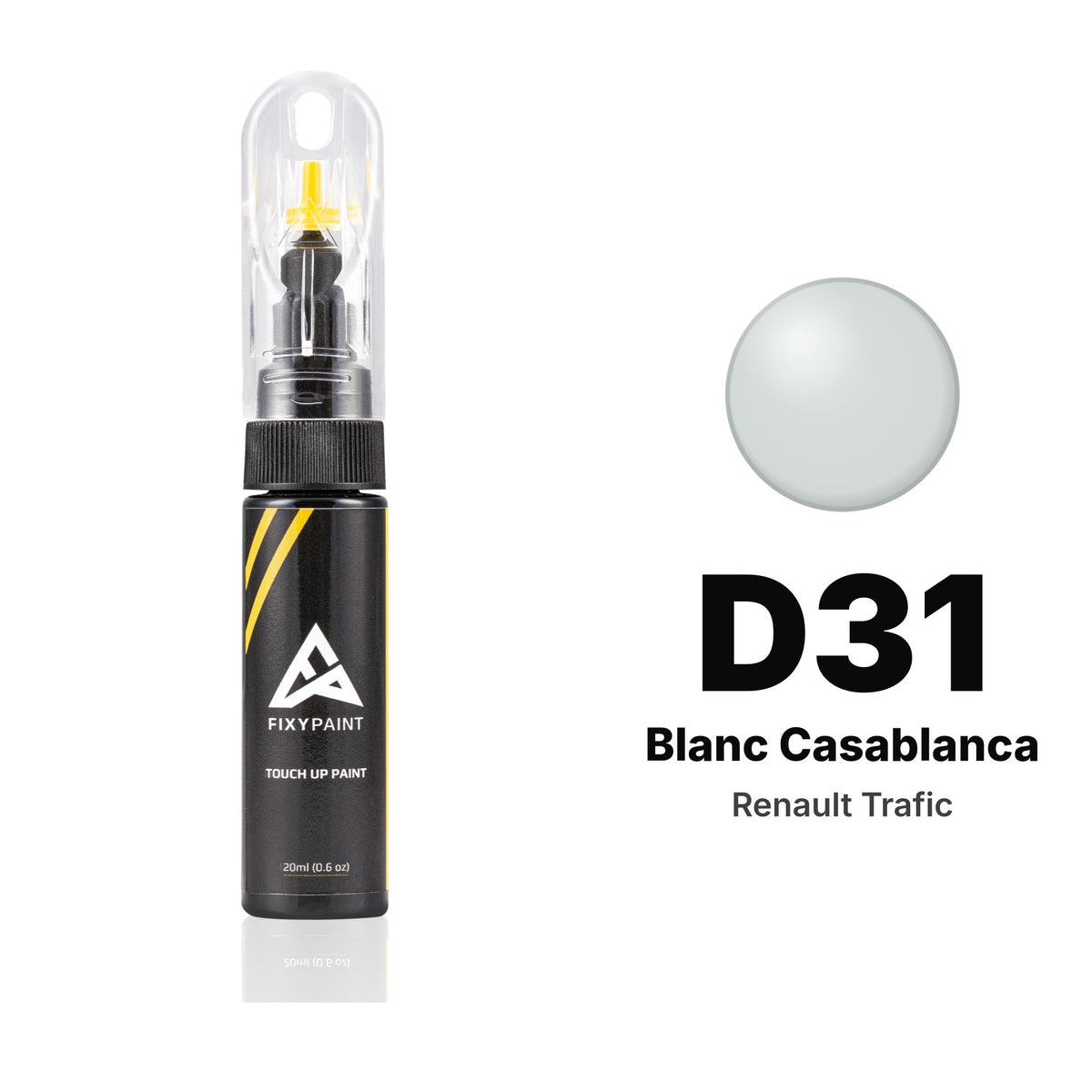 Touch-up paint for Renault Trafic D31 Blanc Casablanca, Basic kit