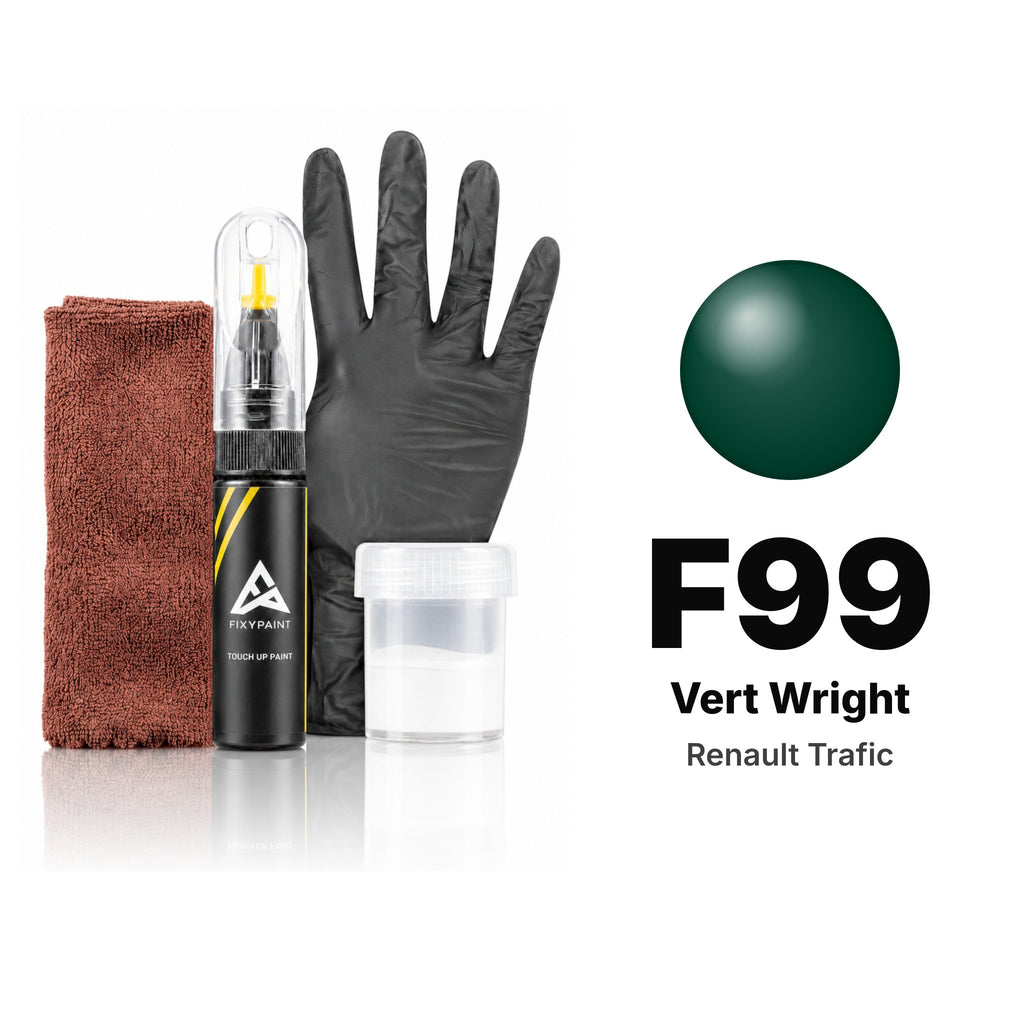 Touch-up paint for Renault Trafic F99 Vert Wright, Complete kit