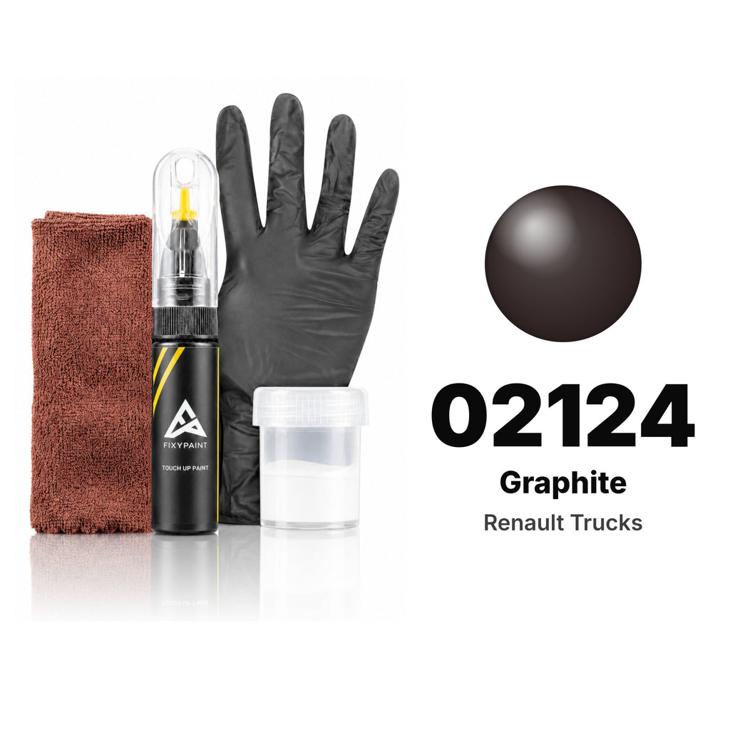 Touch-up paint for Renault Trucks 02124 Graphite, Complete kit