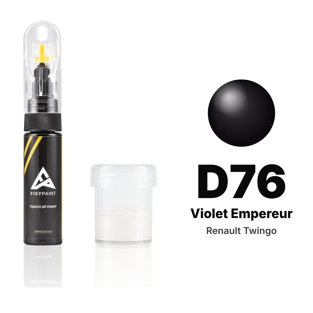 Touch-up paint for Renault Twingo D76 Violet Empereur, Standard kit