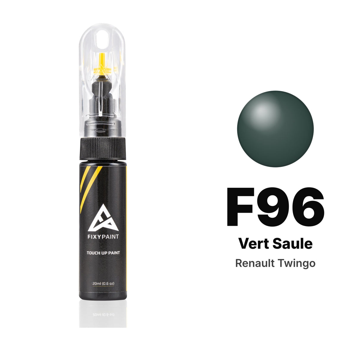 Touch-up paint for Renault Twingo F96 Vert Saule, Basic kit