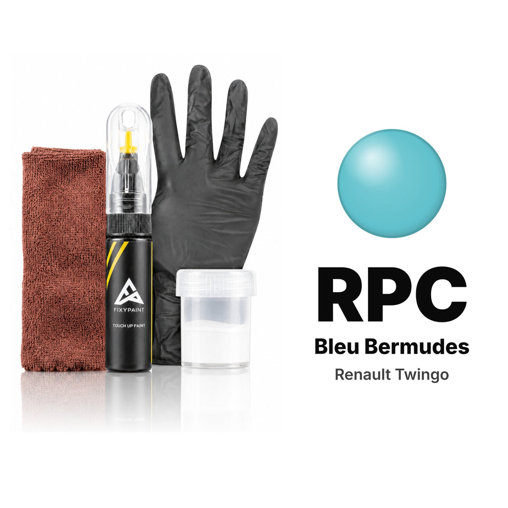 Touch-up paint for Renault Twingo RPC Bleu Bermudes, Complete kit