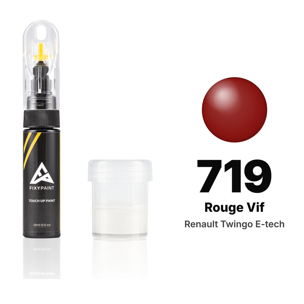 Lackstift für Renault Twingo E-Tech – 719 Rouge Vif (1993–1996), Set Standard