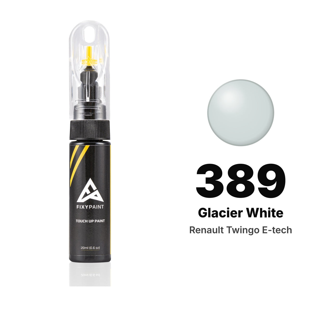 Renault Twingo E-tech 389 Glacier White touch-up paint, Basic kit