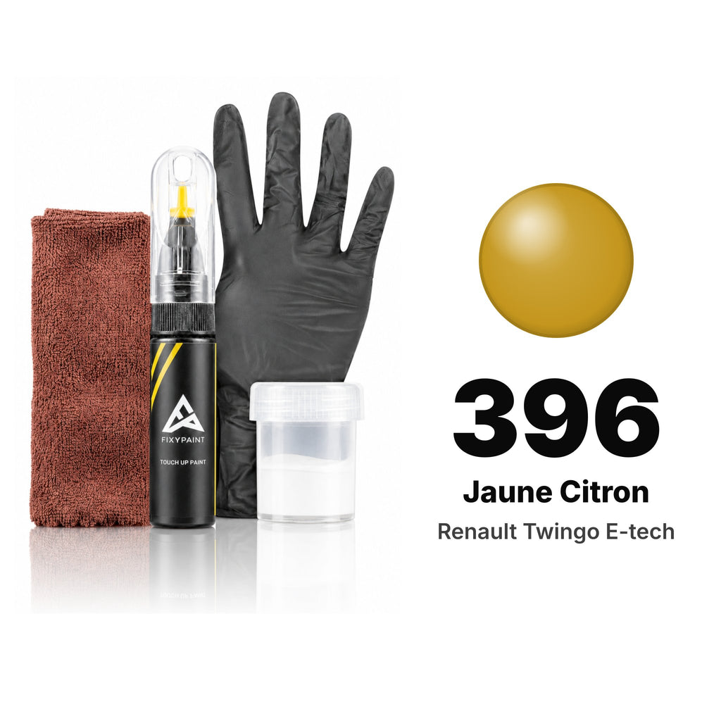 Touch-up paint for Renault Twingo E-Tech 396 Jaune Citron, Complete kit