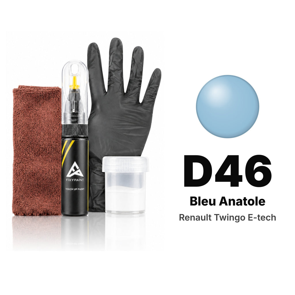 Vernice ritocco per Renault Twingo E-Tech – D46 Bleu Anatole (2000–2007), kit Completo