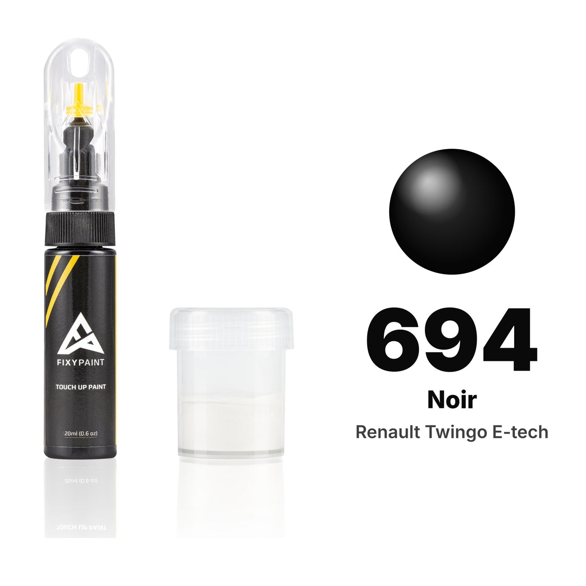 Vernice ritocco per Renault Twingo E-Tech – 694 Noir (2002), kit Standard