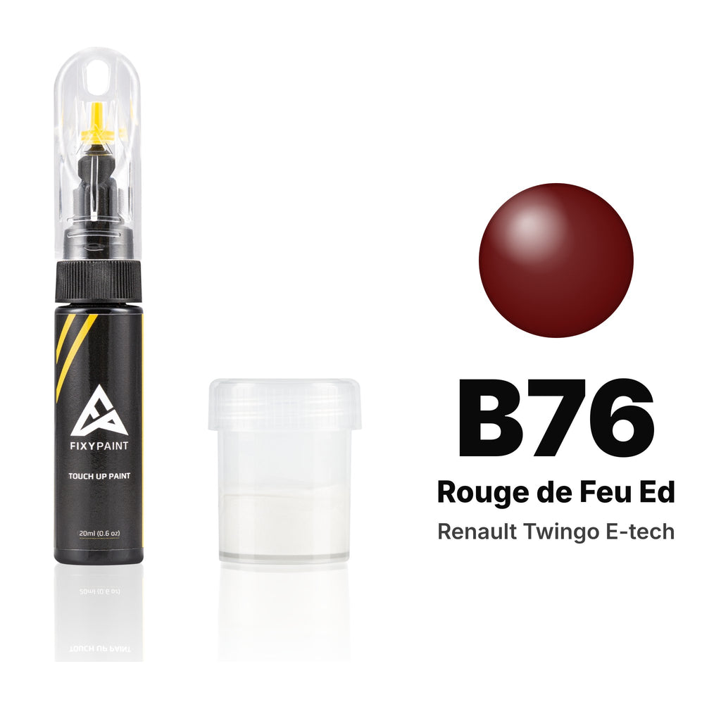 Vernice ritocco per Renault Twingo E-Tech – B76 Rouge de Feu Ed (2003), kit Standard