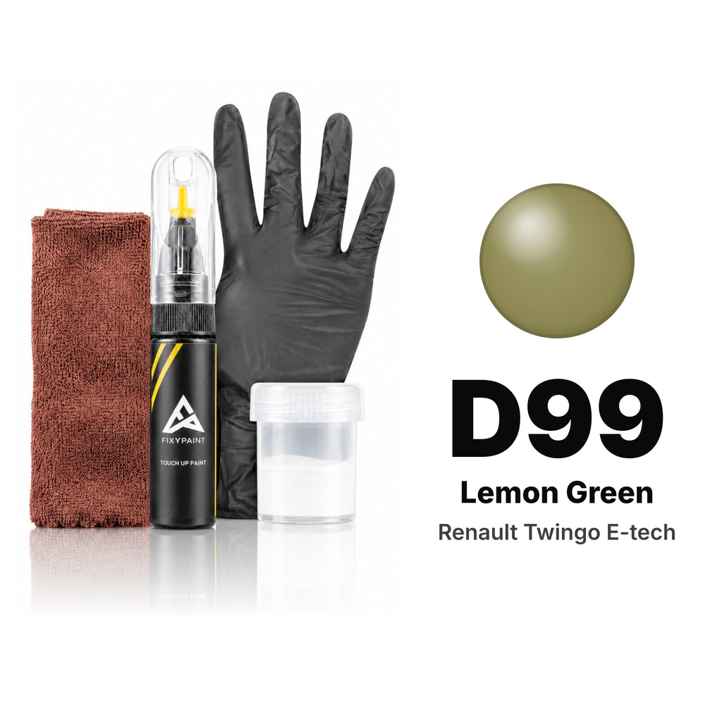Touch-up paint for Renault Twingo E-Tech D99 Lemon Green, Complete kit