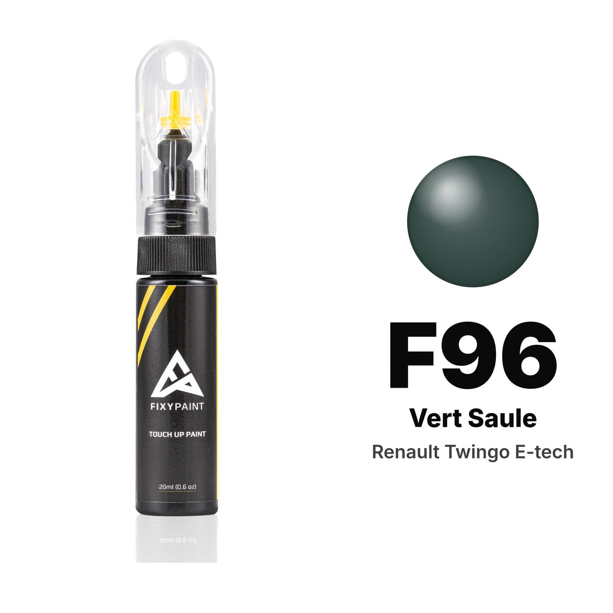 Renault Twingo E-tech F96 Vert Saule touch-up paint, Basic kit