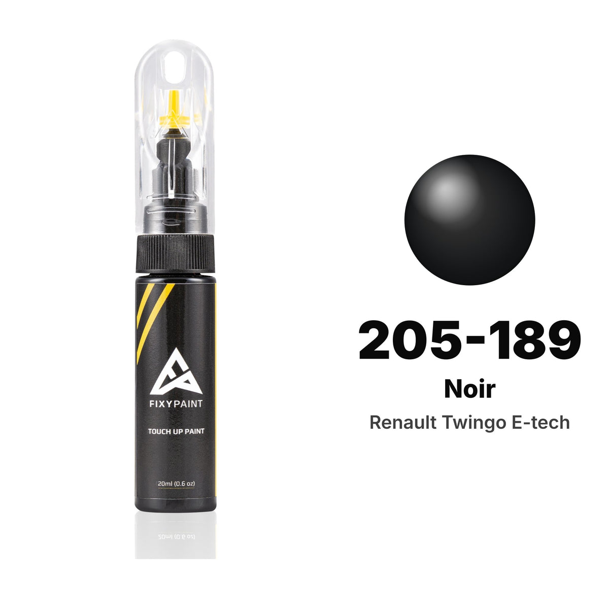Renault Twingo E-tech 205-189 Noir touch-up paint, Basic kit