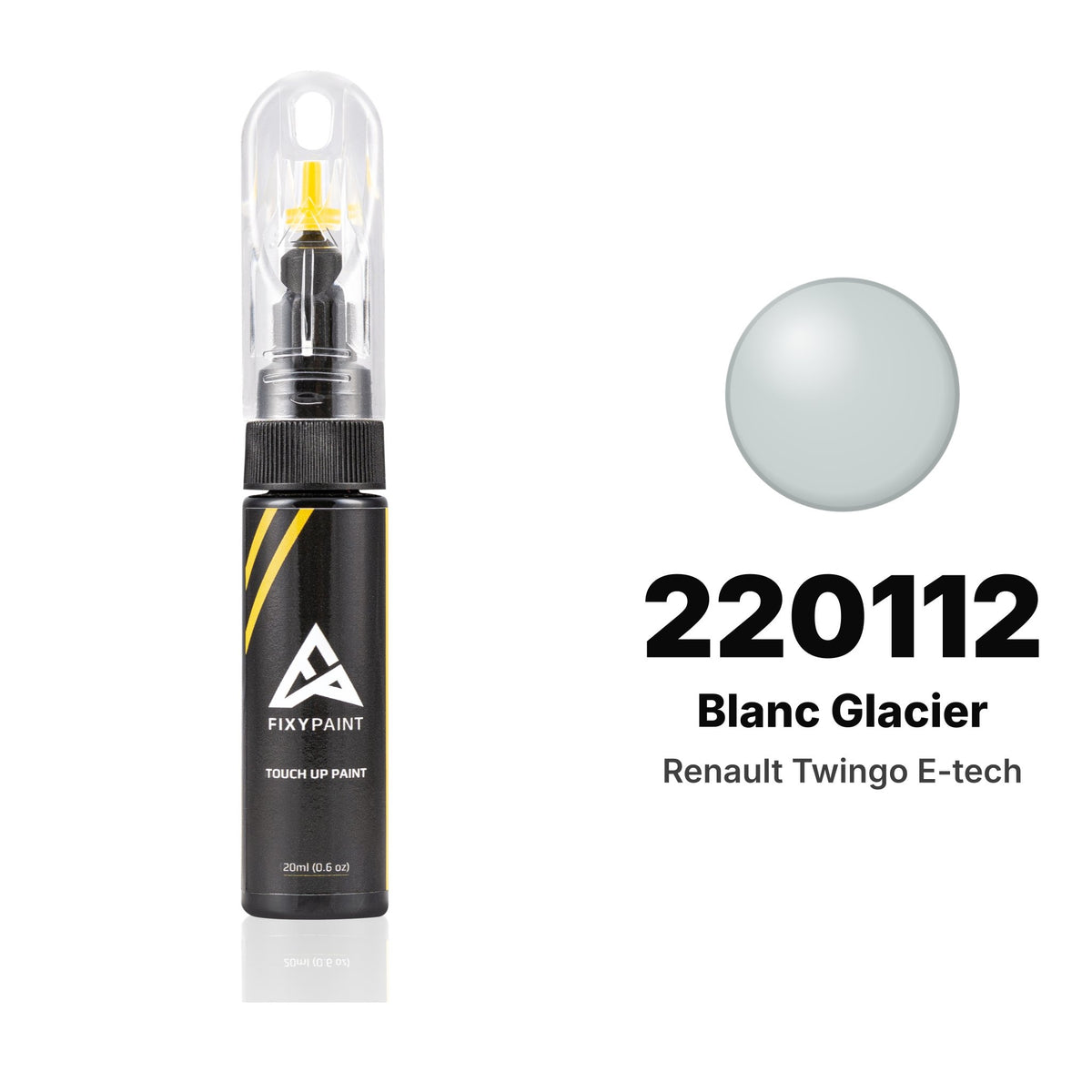 Renault Twingo E-tech 220112 Blanc Glacier touch-up paint, Basic kit
