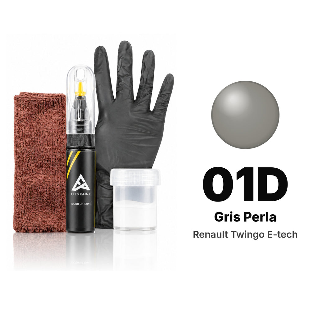 Touch-up paint for Renault Twingo E-Tech 01D Gris Perla, Complete kit