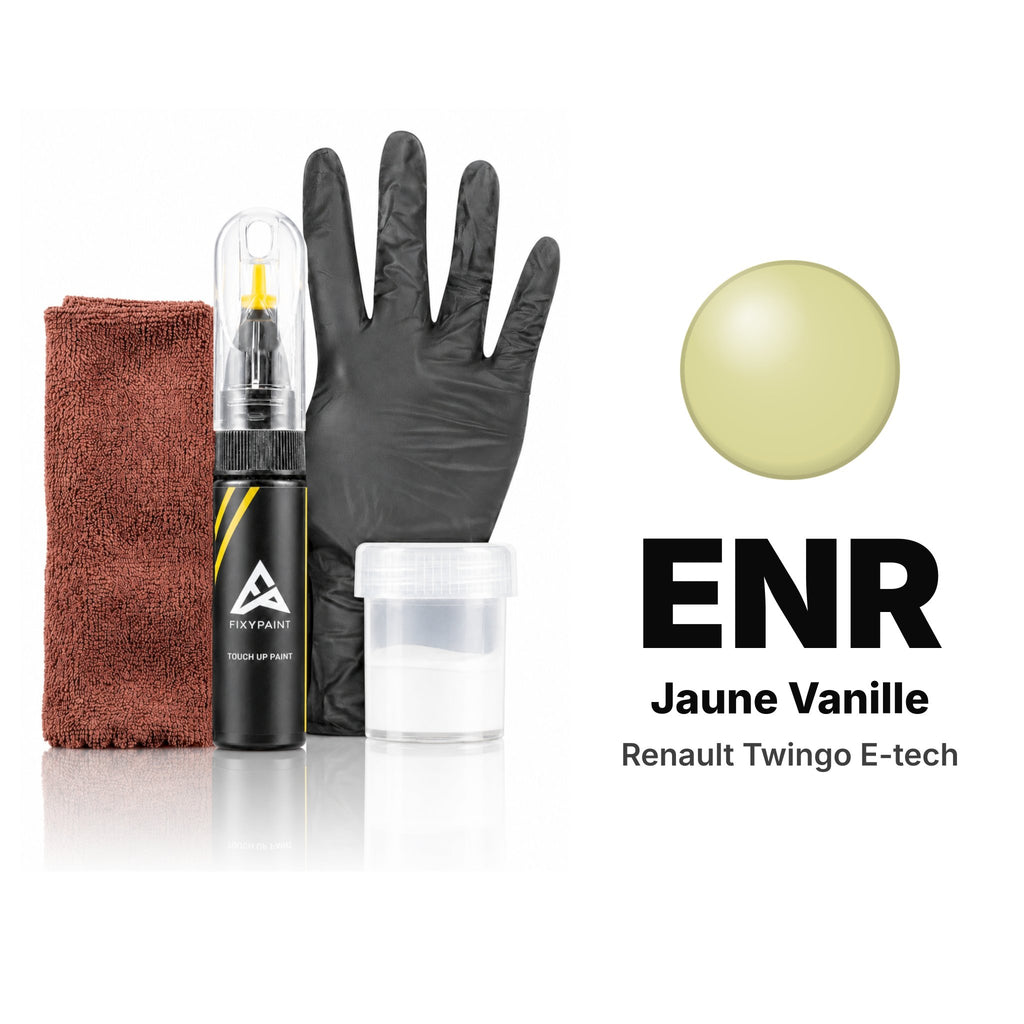 Touch-up paint for Renault Twingo E-Tech ENR Jaune Vanille, Complete kit