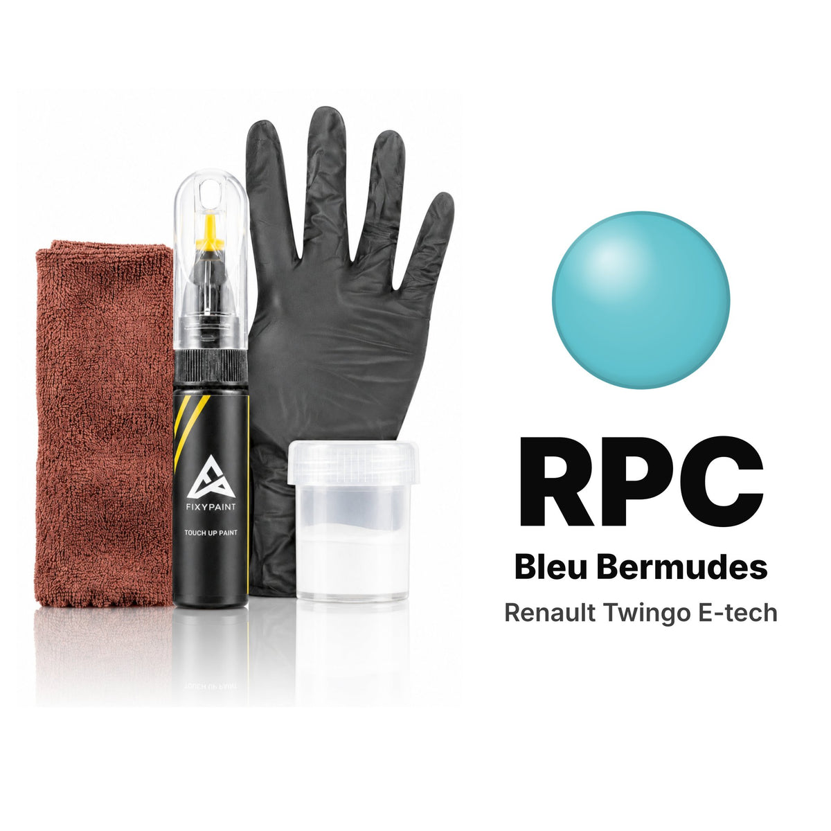 Peinture de retouche pour Renault Twingo E-Tech – RPC Bleu Bermudes (2010–2014), kit Complet