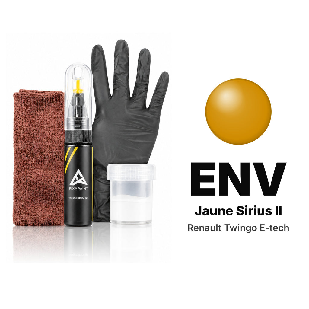 Touch-up paint for Renault Twingo E-Tech ENV Jaune Sirius II, Complete kit