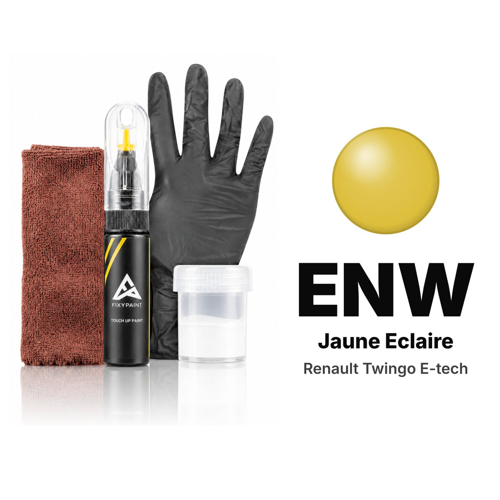 Touch-up paint for Renault Twingo E-Tech ENW Jaune Eclaire, Complete kit