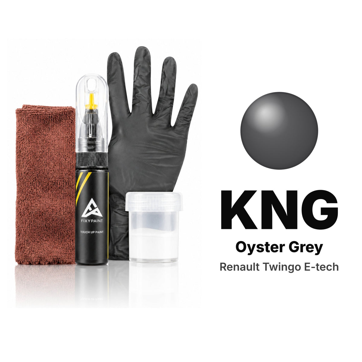 Touch-up paint for Renault Twingo E-Tech KNG Oyster Grey, Complete kit
