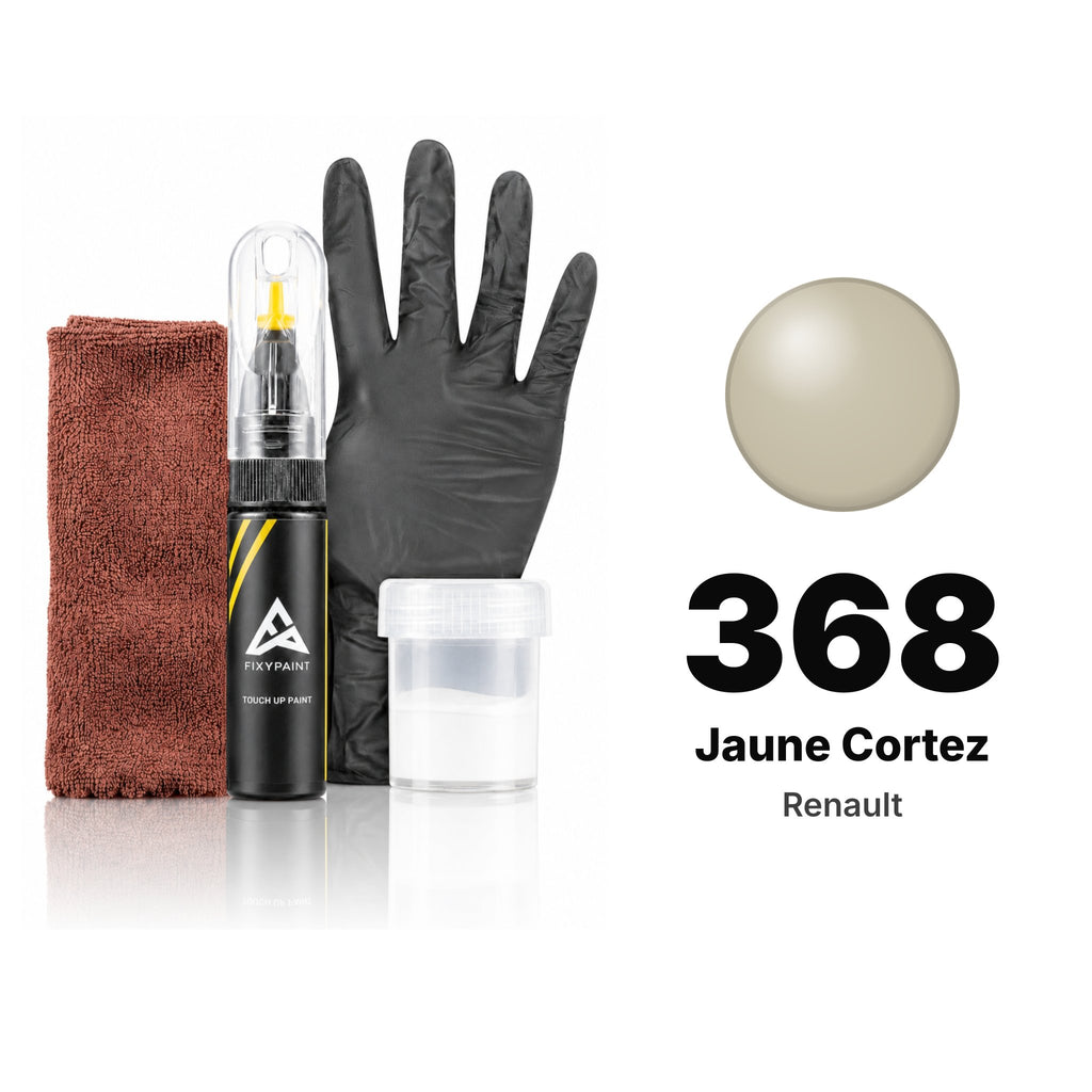 Touch-up paint for Renault 368 Jaune Cortez, Complete kit
