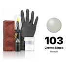 Lackstift für Renault – 103 Creme Simca (alle Modelle, ab 1969), Set Komplett