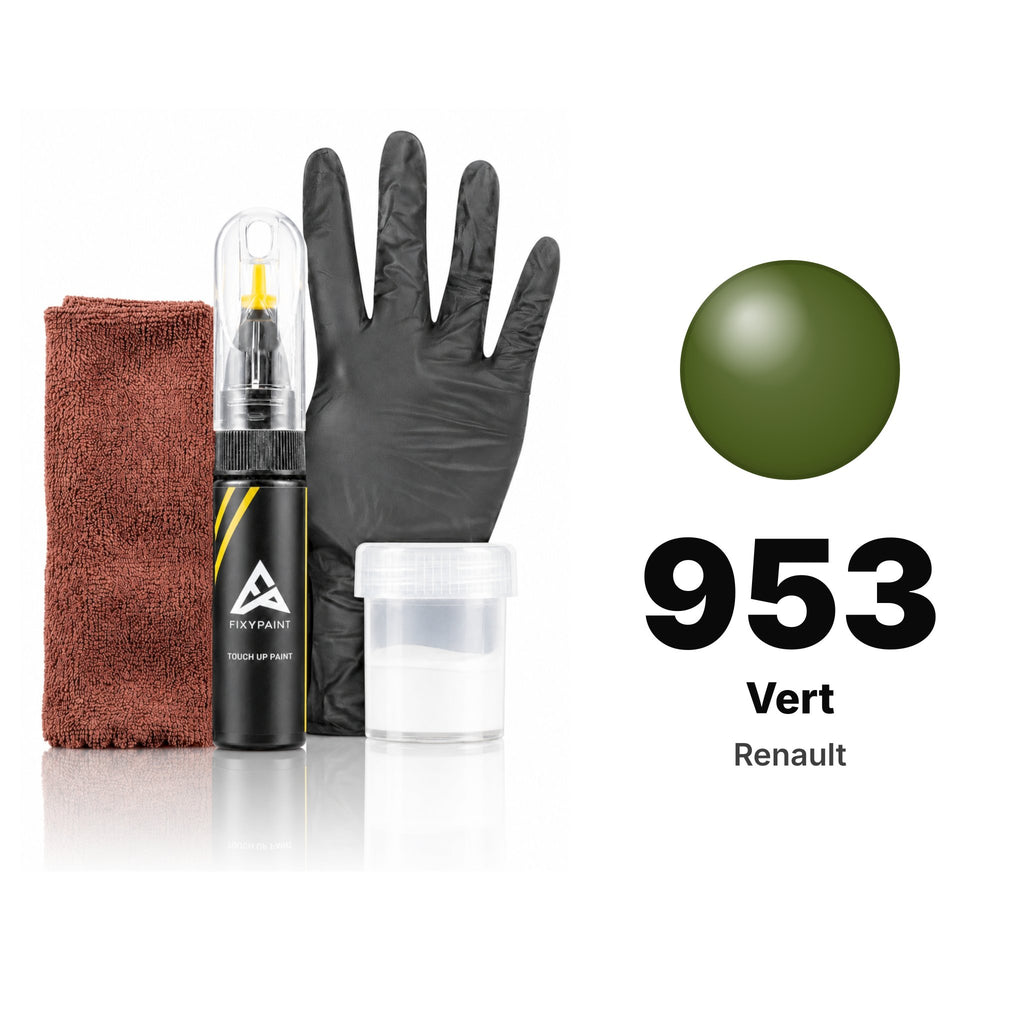 Lackstift für Renault – 953 Vert (alle Modelle, 1972–1973), Set Komplett