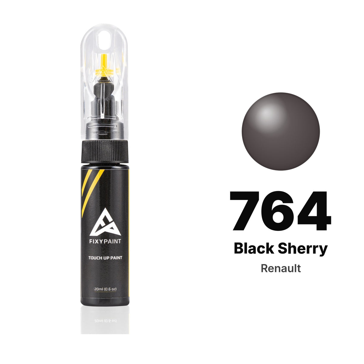 Vernice ritocco per Renault – 764 Black Sherry (tutti i modelli, 1989–1991), kit Base