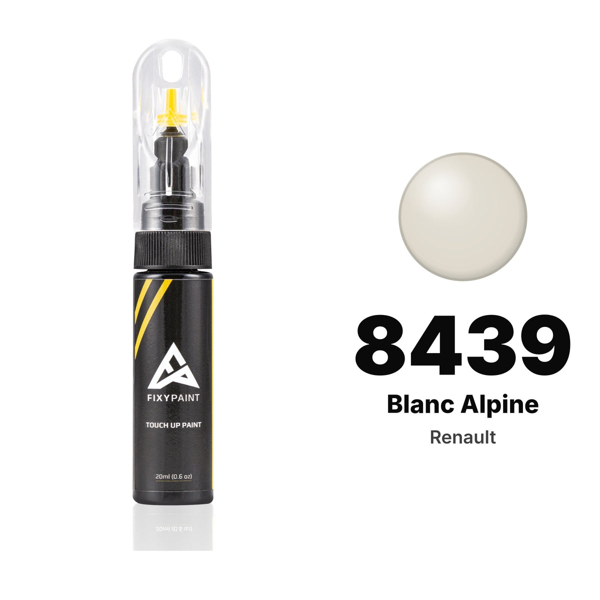 Touch-up paint for Renault 8439 Blanc Alpine, Basic kit