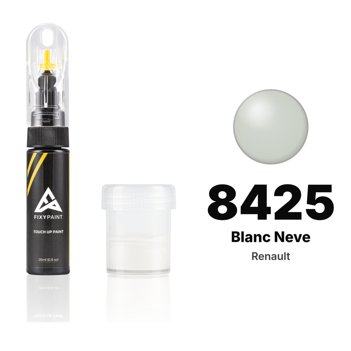 Vernice ritocco per Renault – 8425 Blanc Neve (tutti i modelli, 1990), kit Standard