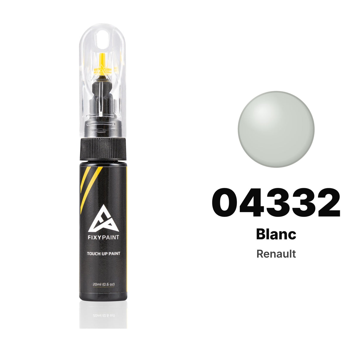 Vernice ritocco per Renault – 04332 Blanc (tutti i modelli, 1991), kit Base