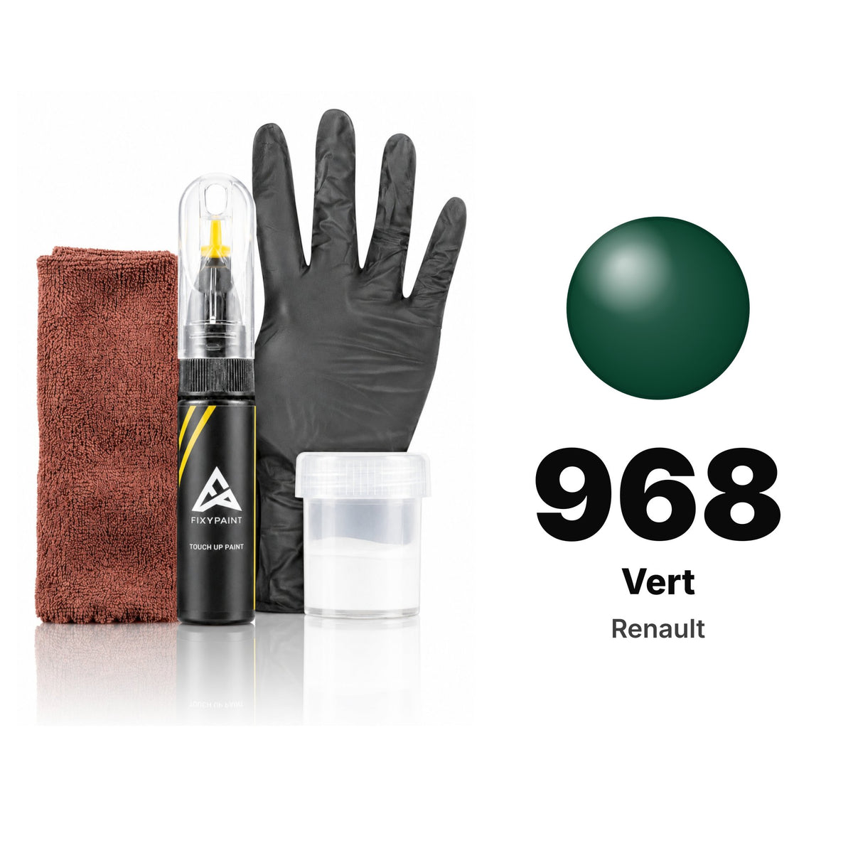 Touch-up paint for Renault 968 Vert, Complete kit