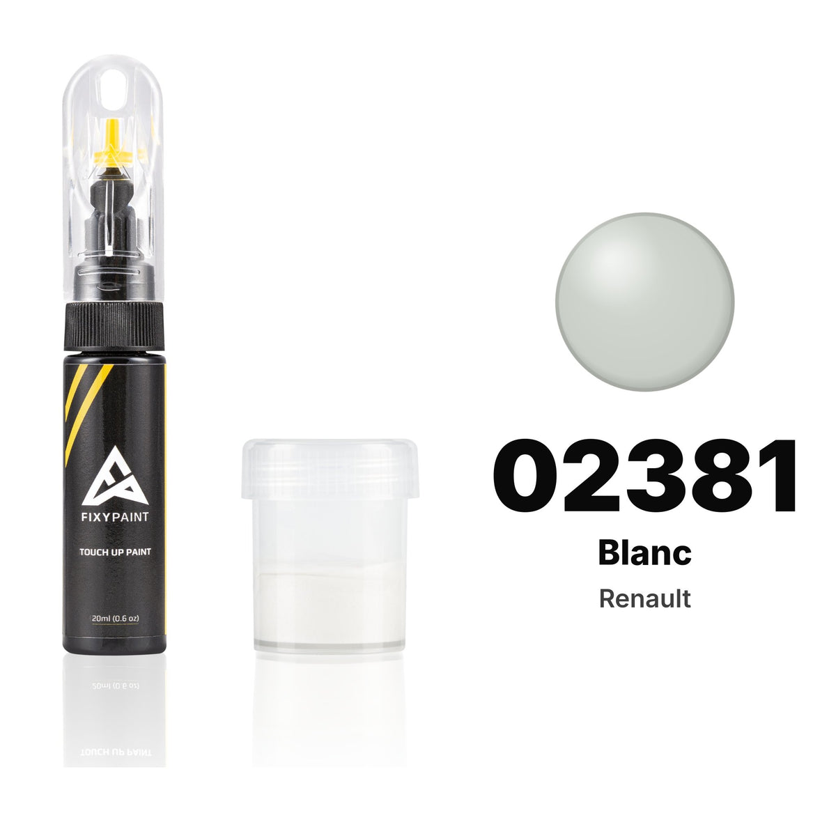 Touch-up paint for Renault 02381 Blanc, Standard kit