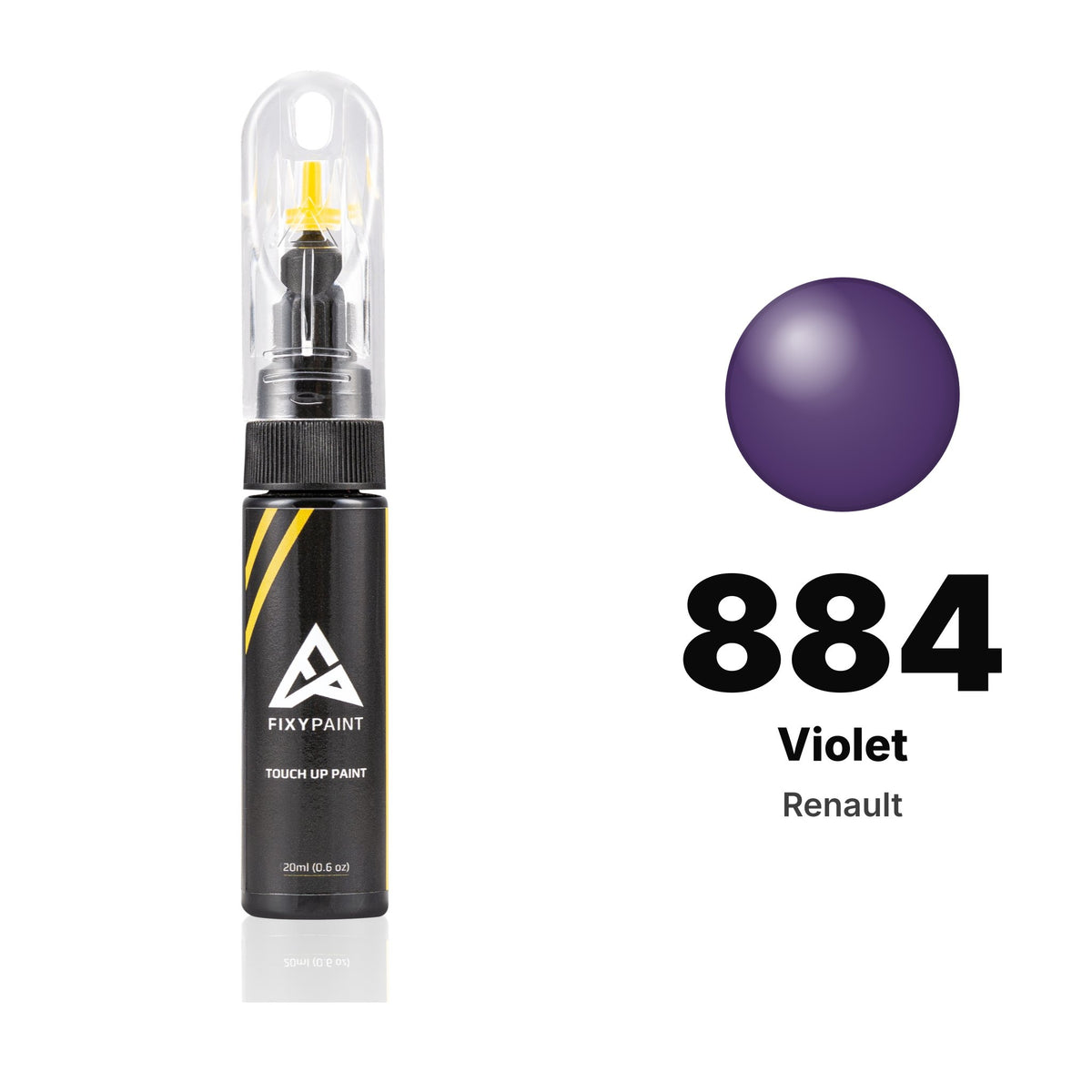 Touch-up paint for Renault 884 Violet, Basic kit