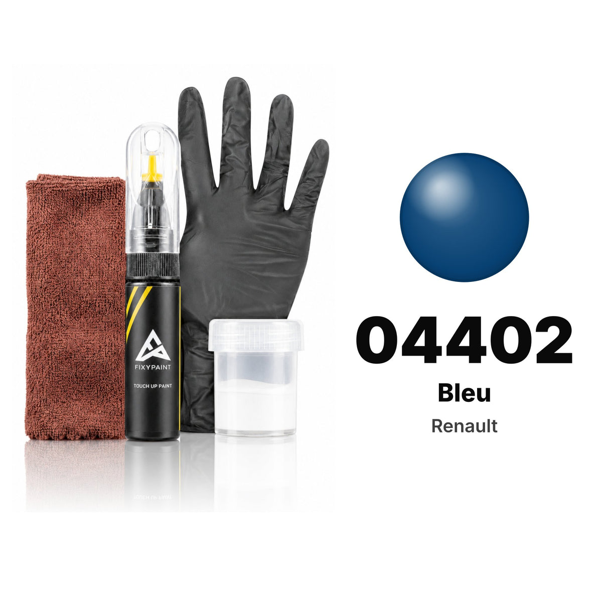 Touch-up paint for Renault 04402 Bleu, Complete kit
