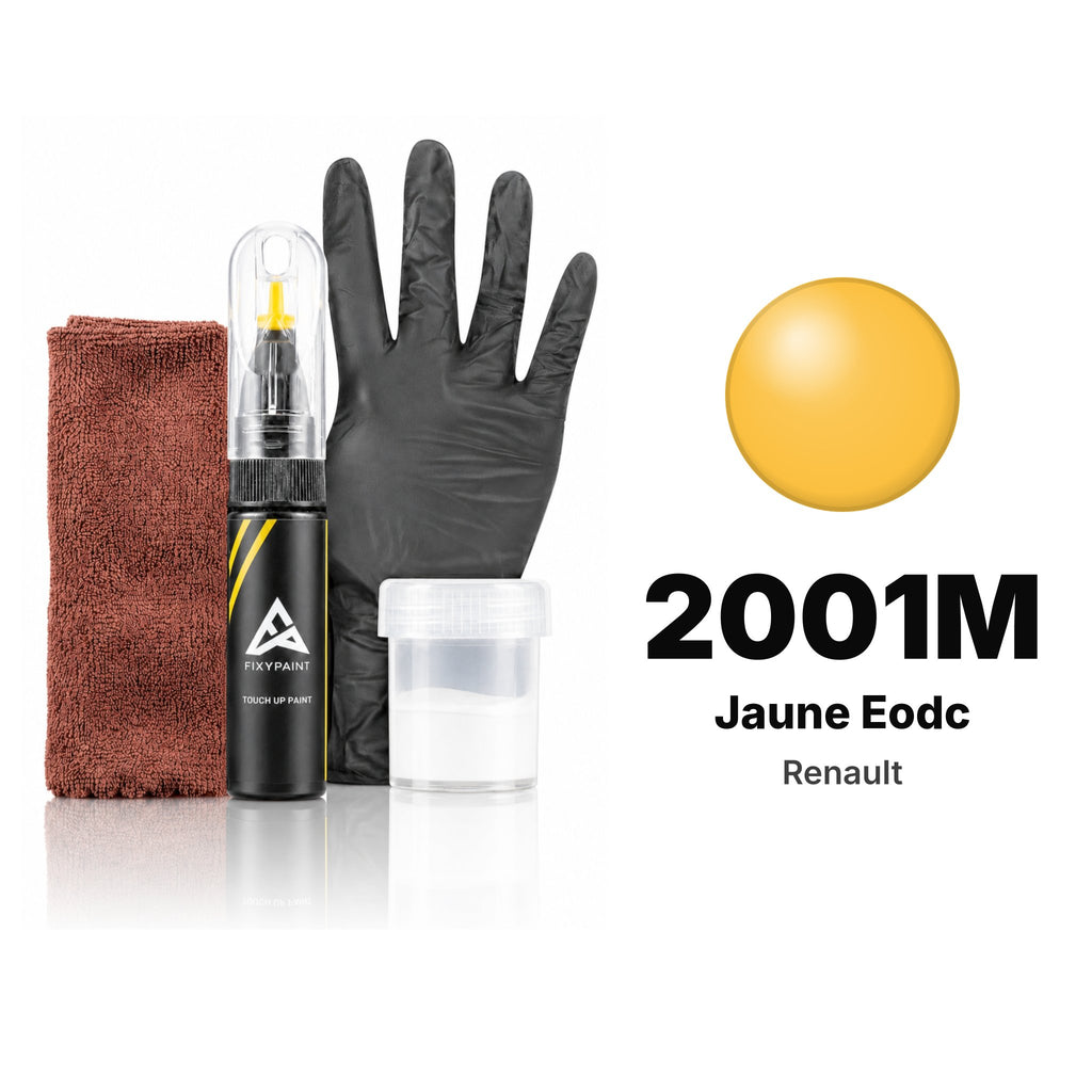 Touch-up paint for Renault 2001M Jaune Eodc, Complete kit