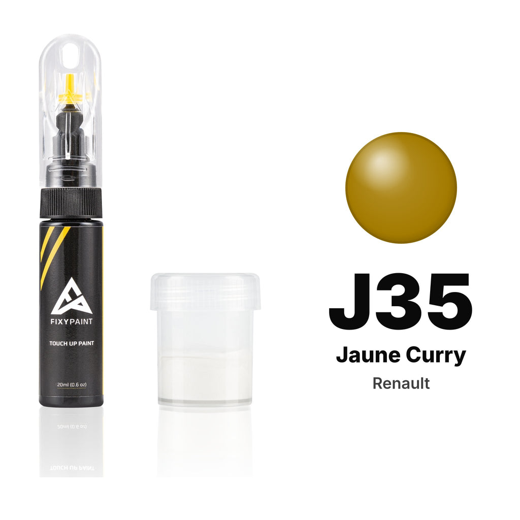 Lackstift für Renault – J35 Jaune Curry (alle Modelle, 2002–2016), Set Standard