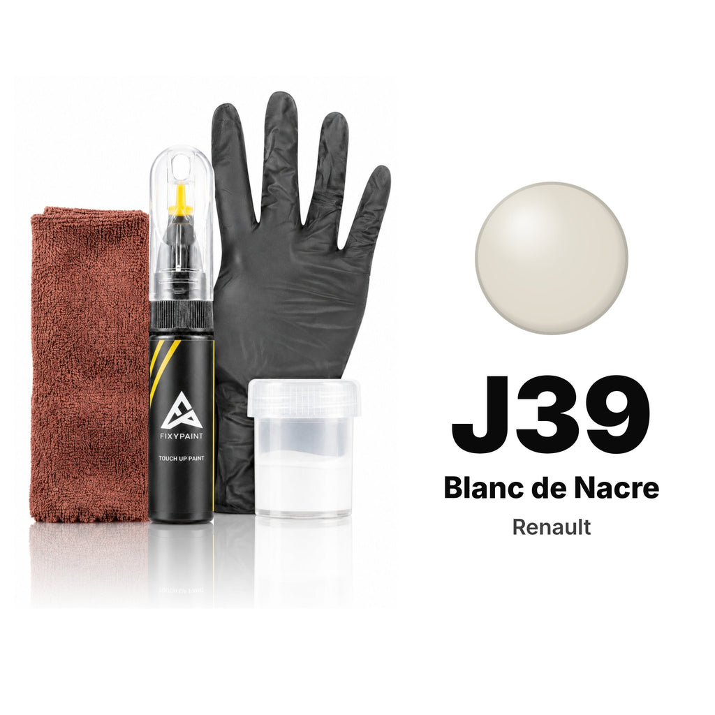 Touch-up paint for Renault J39 Blanc de Nacre, Complete kit