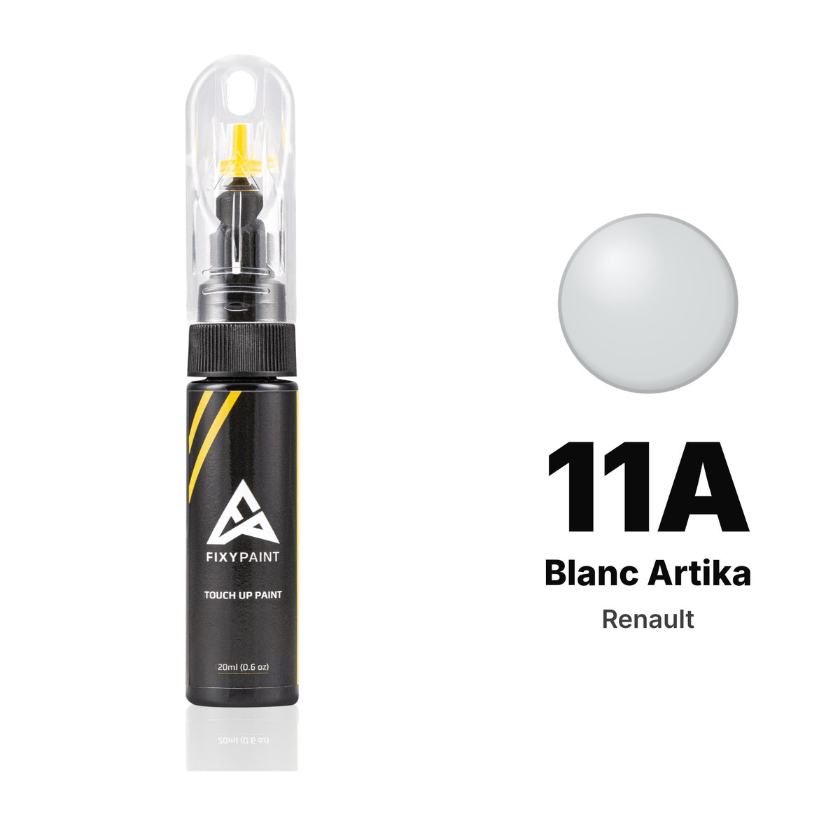 Touch-up paint for Renault 11A Blanc Artika, Basic kit