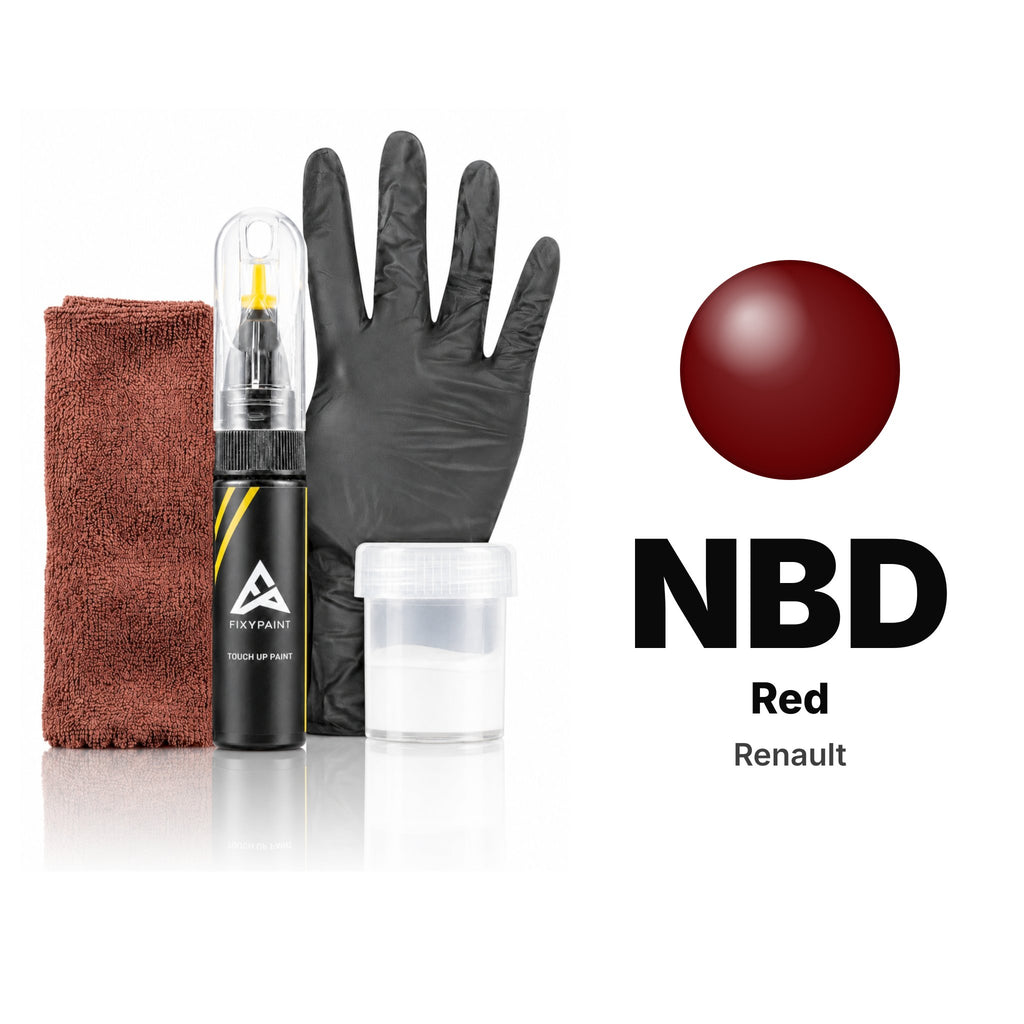 Touch-up paint for Renault NBD Red, Complete kit