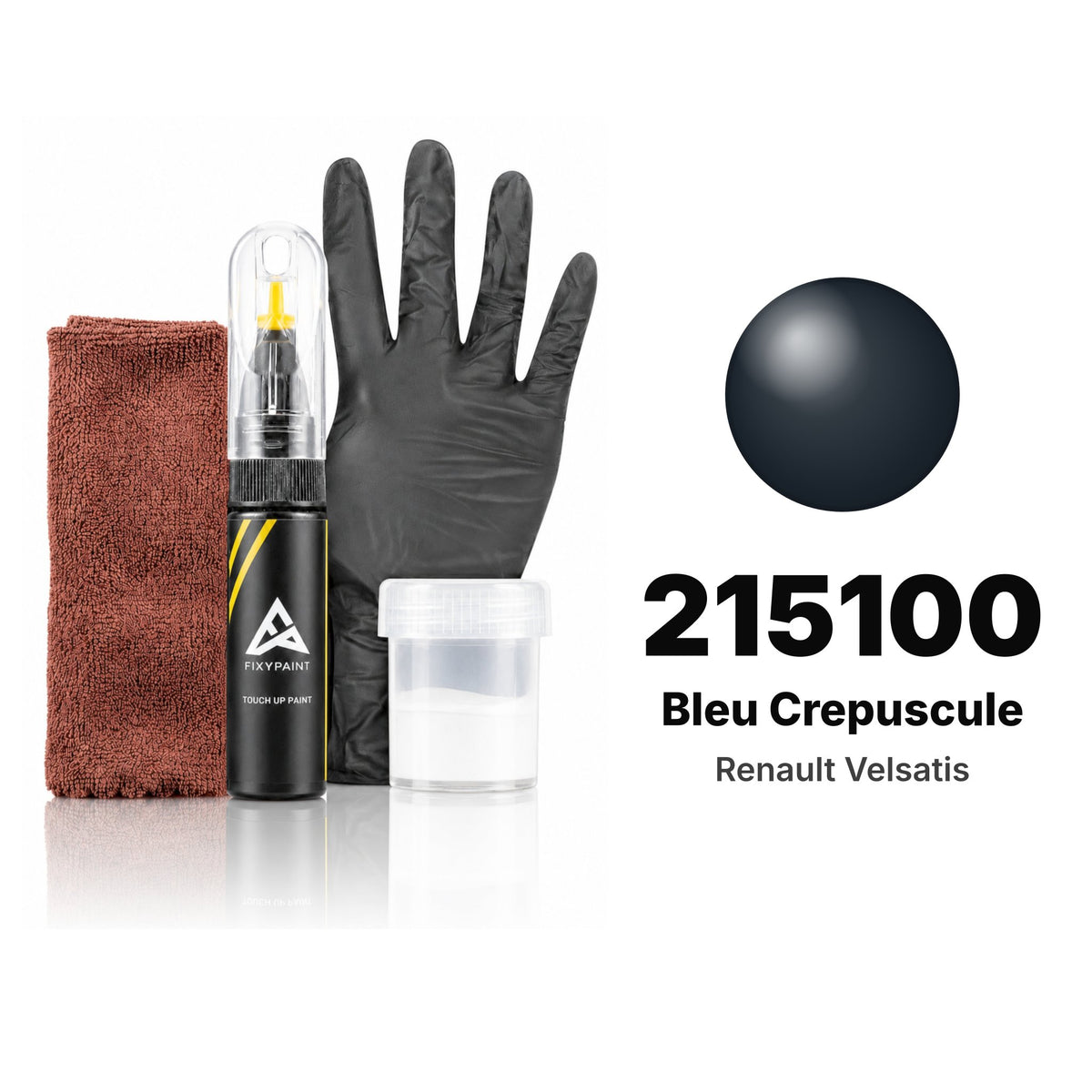 Touch-up paint for Renault Velsatis 215100 Bleu Crepuscule, Complete kit