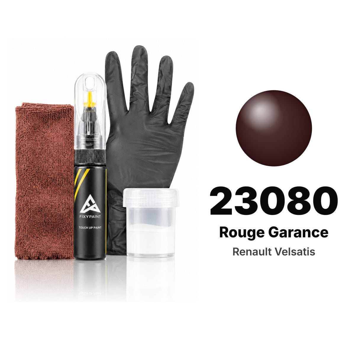 Touch-up paint for Renault Velsatis 23080 Rouge Garance, Complete kit