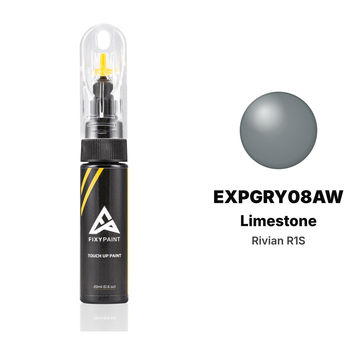Touch-up paint for Rivian R1S EXPGRY08AW Limestone, Basic kit