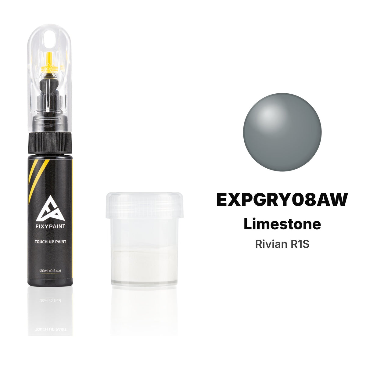 Touch-up paint for Rivian R1S EXPGRY08AW Limestone, Standard kit
