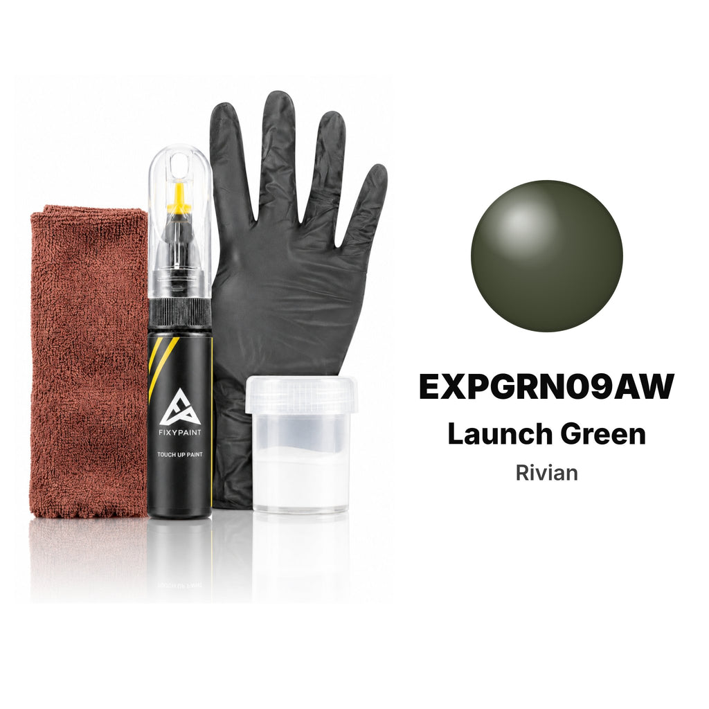 Touch-up paint for Rivian EXPGRN09AW Launch Green, Complete kit