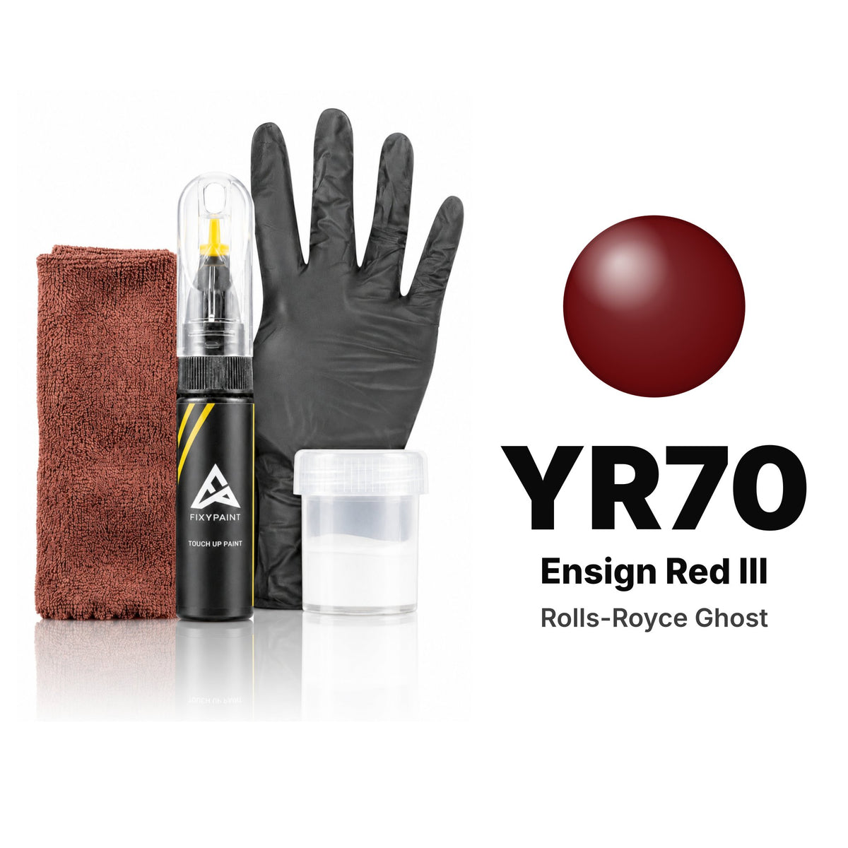 Touch-up paint for Rolls-Royce Ghost YR70 Ensign Red III, Complete kit