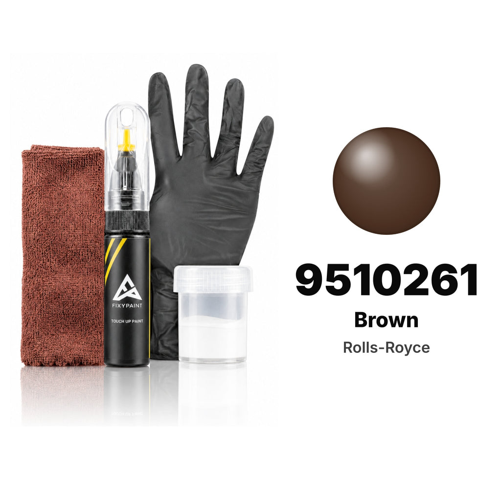Touch-up paint for Rolls-Royce 9510261 Brown, Complete kit