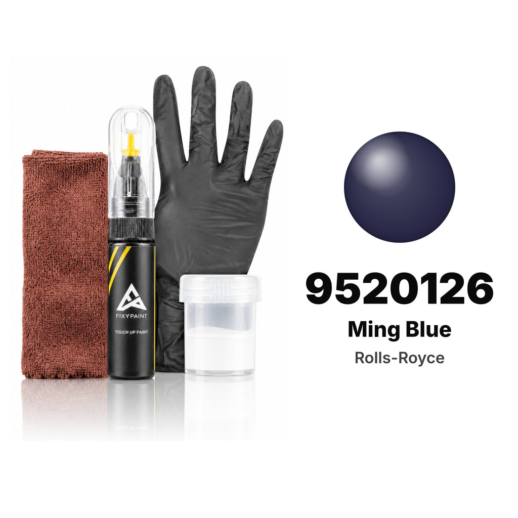 Lackstift für Rolls-Royce – 9520126 Ming Blue (alle Modelle, ab 1994), Set Komplett