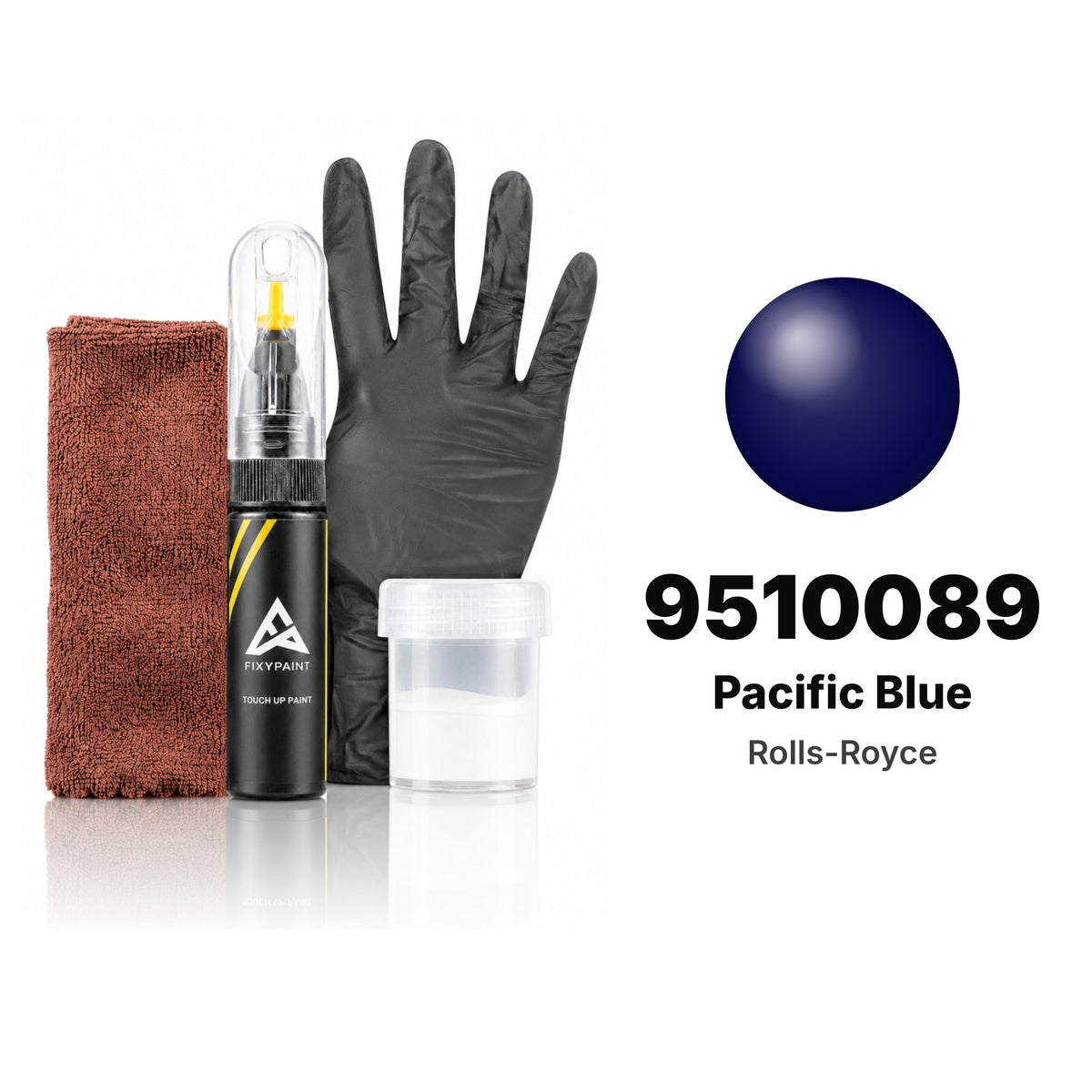 Lackstift für Rolls-Royce – 9510089 Pacific Blue (alle Modelle, ab 2000), Set Komplett